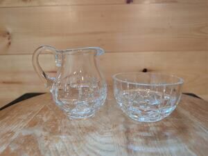 Galway Irish Lead Crystal Creamer & Sugar Bowl Set Original Tags